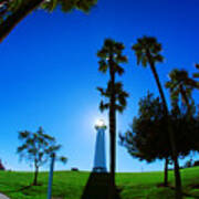 Light And Shadow -- Lions Lighthouse For Sight In Long Beach, California Poster