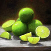 Limes In Sunlight Poster