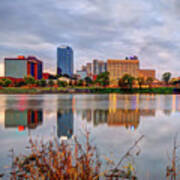 Litle Rock Arkansas Skyline - Square Poster