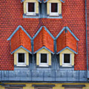 Ljubljana Rooftop And Windows - Slovenia Poster