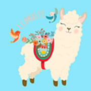 Llamaste  When A Llama Offers You A Respectful Greeting Poster