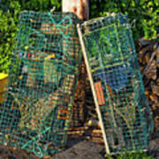 Lobster Pots - Perkins Cove - Maine Poster