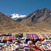 Local Handicraft At Abra La Raya Pass Poster