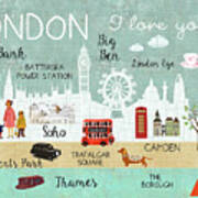 London I Love You Poster