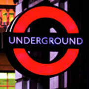 London Underground Sign Poster