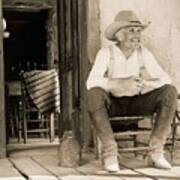 Lonesome Dove Gus On Porch Poster