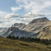 Looking Towards Bishops Cap And Mt Gould - Glacier Np Poster