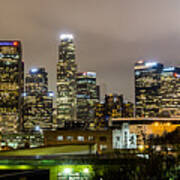 Los Angeles At Night Poster