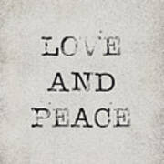 Love And Peace Poster