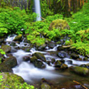 Lower Part Of Dry Creek Falls I Poster