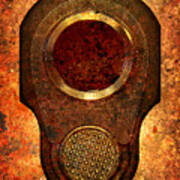 M1911 Muzzle On Rusted Background Poster
