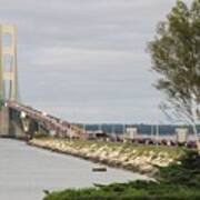 Mackinac Bridge Walk Poster