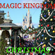 Magic Kingdom Christmas Poster