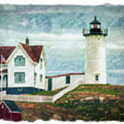 Maine Lighthouse Poster