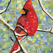 Majestic Red Cardinal Poster