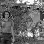 Man In Front Of Cinder-block Home, 1973 Poster