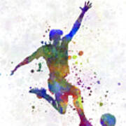 Man Soccer Football Player 05 Poster