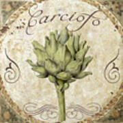 Mangia Carciofo Artichoke Poster