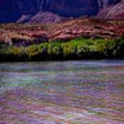 Many Colors In Colorado River Poster