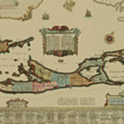 Map Of Bermuda 1626 Poster