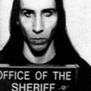 Marilyn Manson Mug Shot Vertical Poster