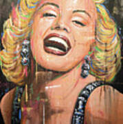 Marilyn Monroe Film Movie Actress Art Painting Poster