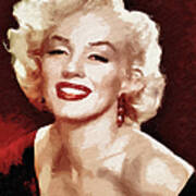 Marilyn Monroe Semi Abstract Poster