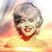 Marilyn Sunset Poster