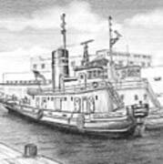 Mcallister Tugs At Cold Storage Pier Poster