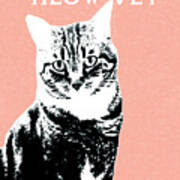 Meow Vey- Art By Linda Woods Poster