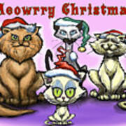 Meowrry Christmas Poster