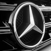 Mercedes-benz Emblem -ck0036bw Poster