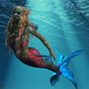 Mermaid Of The Ocean Poster