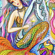 Mermaid Saraswati Poster
