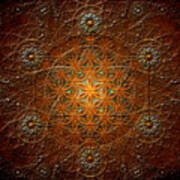 Metatron's Cube Inflower Of Life Poster