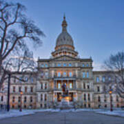 Michigan State Capitol Poster