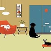 Mid Century Animals Poster