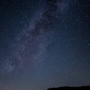 Milky Way Over Lake Henshaw Poster