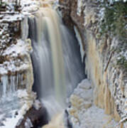 Miners Falls In The Snow Poster