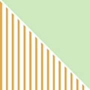 Mint And Gold Geometric Poster