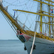 Mircea Tall Ship Docked In Charleston Sc Poster