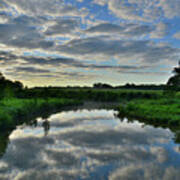 Mirror Image Morning In Glacial Park Poster