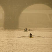Misty Day Along The Schuylkill Poster