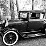 Model A In Black And White Poster