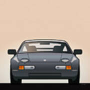 Modern Euro Icons Series Porsche 928 Gts Poster