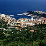 Monaco Harbor, Mediterranean Sea Poster
