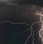 Monsoon Lighting Storm Poster