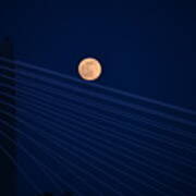 Moon Over Bridge Poster