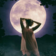 Moonlit Woman Poster