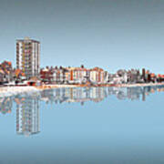 Morecambe Reflection 3 - Blue Poster